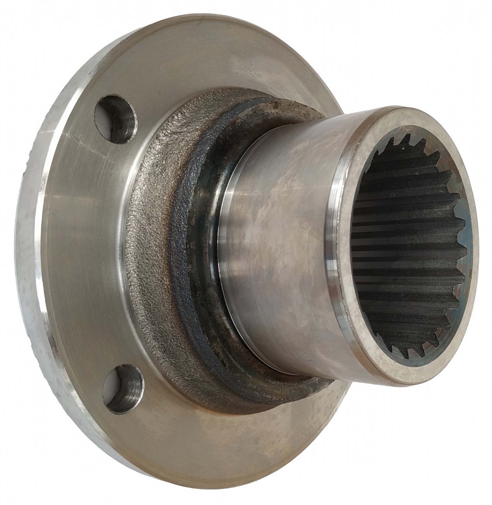 купить Фланец КПП-154 круглый (4 отверстия, шлицевой) / ПАО КамАЗ / с разбора